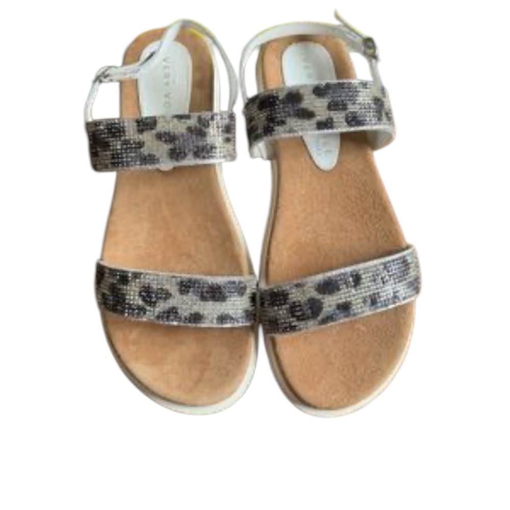 NWT Very Volatile Hotness leopard print W/crystals sandals size 9